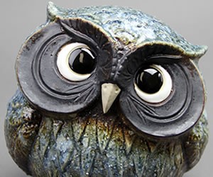 信楽焼 ふくろう 陶器 フクロウ 置物 かわいい おしゃれ ギフト 玄関