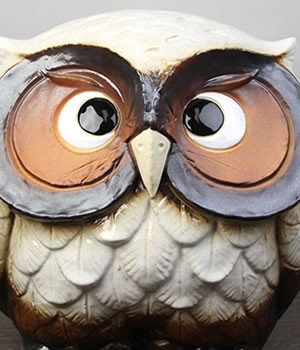 大ふくろう　陶器燈籠 Amazon.co.jp: 信楽焼 ふくろう【7号福多郎フクロウ白 fu-0158】 梟