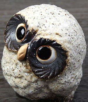 信楽焼 ふくろう 陶器 フクロウ 置物 かわいい おしゃれ ギフト