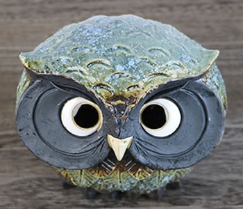 信楽焼 ふくろう 陶器 フクロウ 置物 かわいい おしゃれ ギフト 玄関