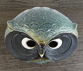 信楽焼 ふくろう 陶器 フクロウ 置物 かわいい おしゃれ ギフト 玄関