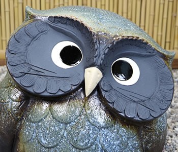 信楽焼 ふくろう 陶器 フクロウ 置物 かわいい おしゃれ ギフト 玄関