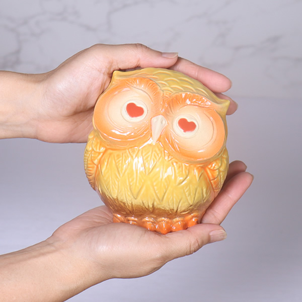 信楽焼 ふくろう 陶器 フクロウ 置物 かわいい おしゃれ ギフト 玄関