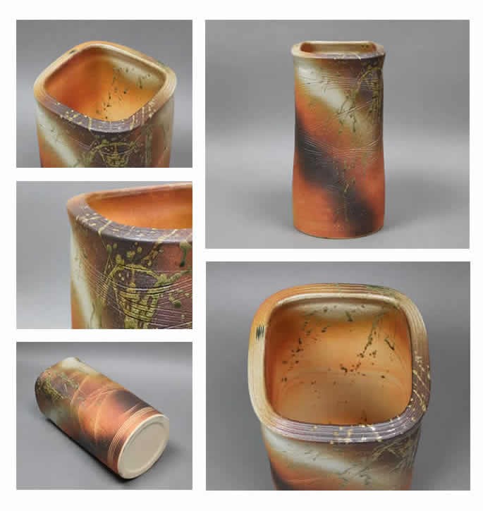 傘立て 陶器 おしゃれ 信楽焼 かさたて 和風 傘入れ モダン 緋色 玄関