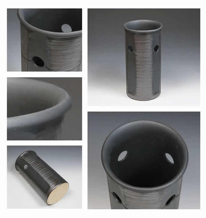 傘立て 陶器 おしゃれ 信楽焼 かさたて 和風 傘入れ モダン 黒 玄関