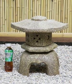 ミニ灯籠 菊花型 灯篭 灯籠 燈籠 灯ろう 蟷螂 とうろう 天然御影石 61LTfrollAL._AC_UF350,