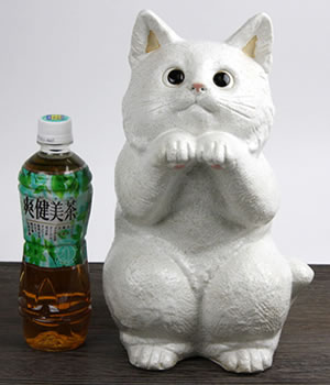 信楽焼 猫 置物 可愛い 陶器 ネコ ねこ 置物 しがらき インテリア
