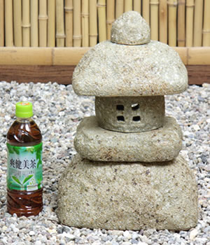 信楽焼 13号古信楽岩石雪見灯籠お庭 燈籠 和風 和 日本 美 癒しとう