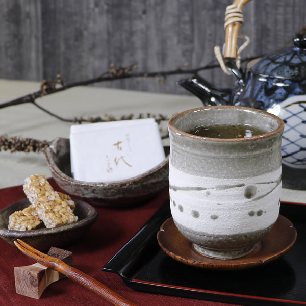 信楽焼 陶器 やきもの ゆのみ 湯呑み コップ 汲出し 彩虹湯呑み(大