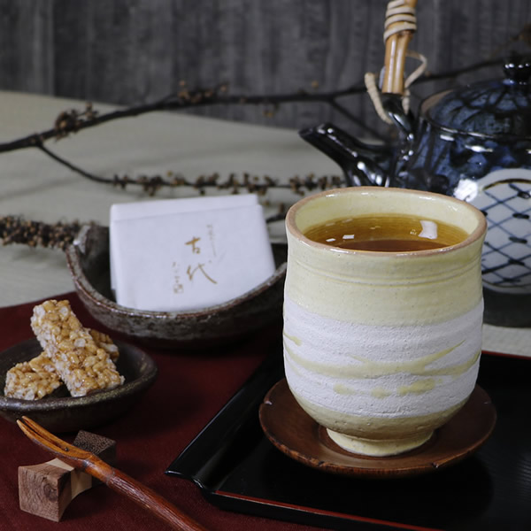 信楽焼 陶器 やきもの ゆのみ 湯呑み コップ 汲出し 彩虹湯呑み(大