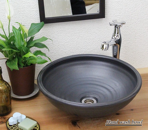 信楽焼 手洗い鉢 洗面ボウル 洗面ボール 陶器 手洗い器 洗面台 トイレ