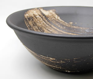 洗面器中型手洗器お洒落洗面台洗面鉢その他浴室 浴槽 洗面所設備手洗器手洗い鉢手洗鉢手洗い鉢tr 32 黒マットハケメ信楽焼洗面ボール手洗い鉢洗面 ボール和風