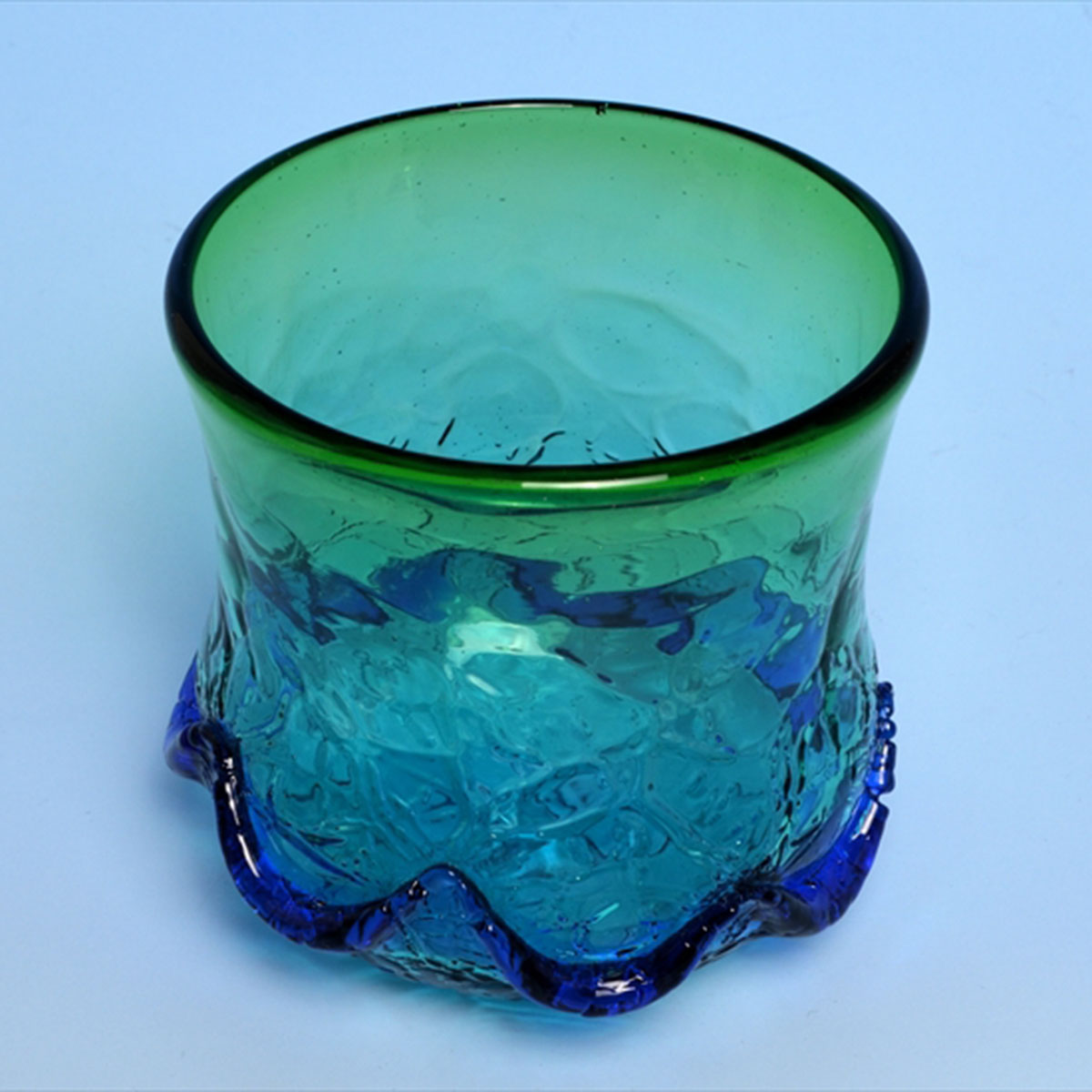 琉球ガラス グラス 松田英吉 匠工房 イラブチャー アイスカットグラス