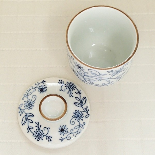 蓋物 蓋付茶碗 茶碗蒸し 蒸し椀 色絵 金彩 花唐草 明治 大正 訳あり 欠け 蓋物 蓋付茶碗 茶碗蒸し 蒸し椀 色絵 金彩 花唐草 明治 大正 訳
