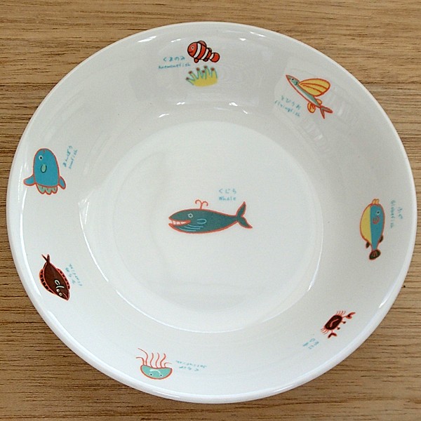 フルーツ皿 シーワールド 給食食器 高強度磁器 陶器 日本製 23y82232