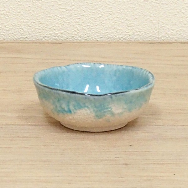 醤油小皿 丸ちょこ スカイブルー 小鉢 おしゃれ 和食器 業務用