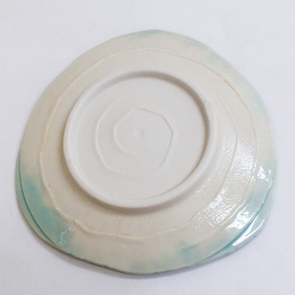 SUN 青白磁四方組台皿(五点) 未使用 新品同様 美濃焼伝統工芸品協同組合 | 青白磁四方輪花4寸皿