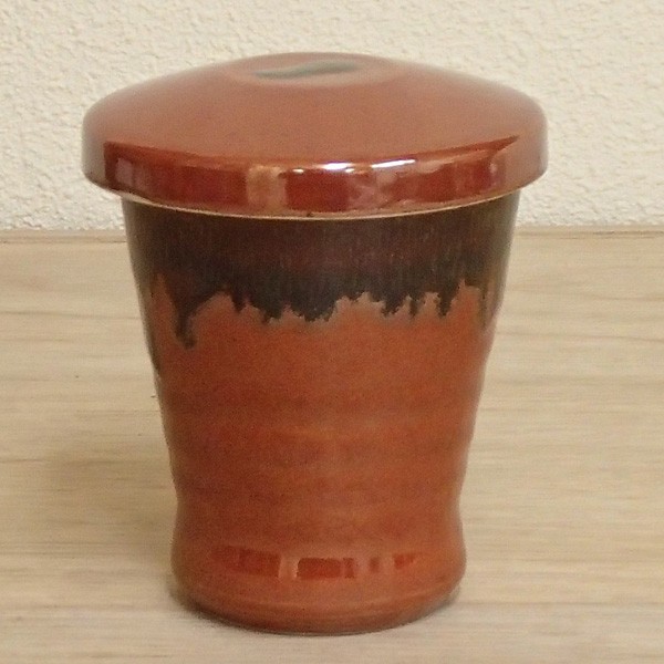 ヒレ酒カップ 鉄赤 ふぐ ひれ酒 酒器 おしゃれ 業務用 美濃焼 23b293