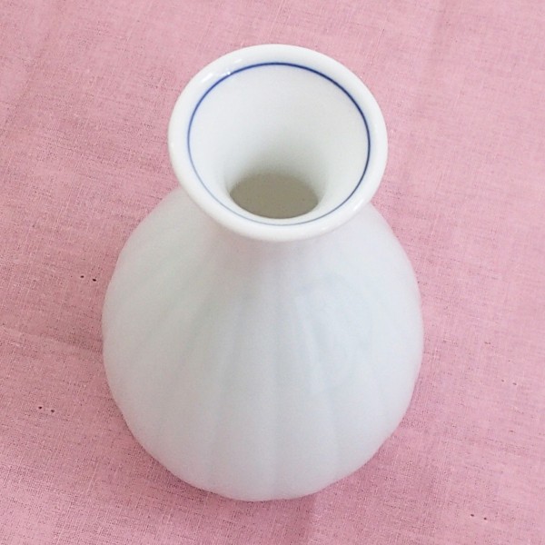 徳利 一合徳利 青白磁菊割 酒器 陶器 日本酒 おしゃれ 業務用 美濃焼