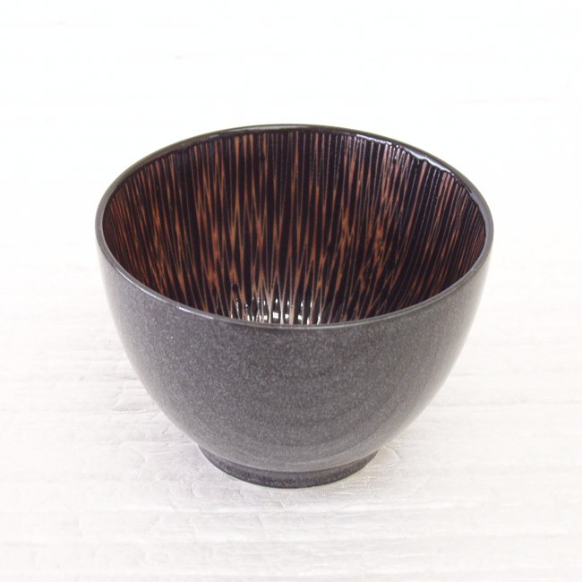 丼 どんぶり 小丼 黒乱十草 おしゃれ 和食器 業務用 美濃焼 23b344-29