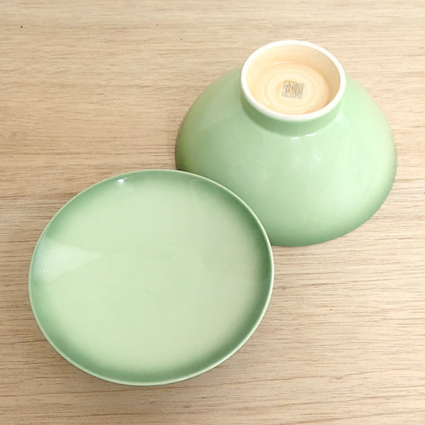 丼 蓋丼 蓋付きどんぶり 緑彩 強化磁器 蓋付き 器 おしゃれ 和