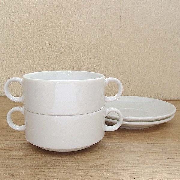 スープカップ ソーサー 白磁 プラージュ スタック おしゃれ 業務用