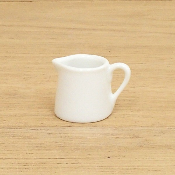 ミルクピッチャー 陶器 1人用 白いクリーマー 業務用 カフェ 食器 