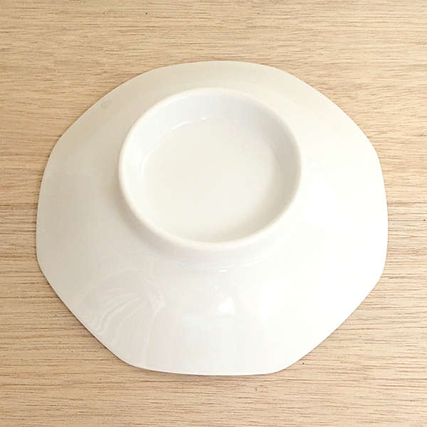 皿 八角シューマイ チャーハン皿 白 炒飯皿 白翔 おしゃれ 中華食器