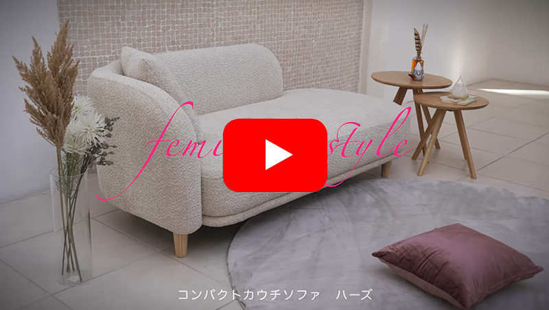 2人掛けカウチソファ ハーズ IV 【ホームズ オリジナル】 (配送員設置