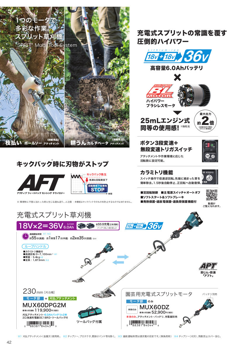 マキタ(makita) A-53089 刈払アタッチメント EM402MP【スプリット式 マキタ(makita) A-53089 刈払アタッチメント EM402MP【スプリット式