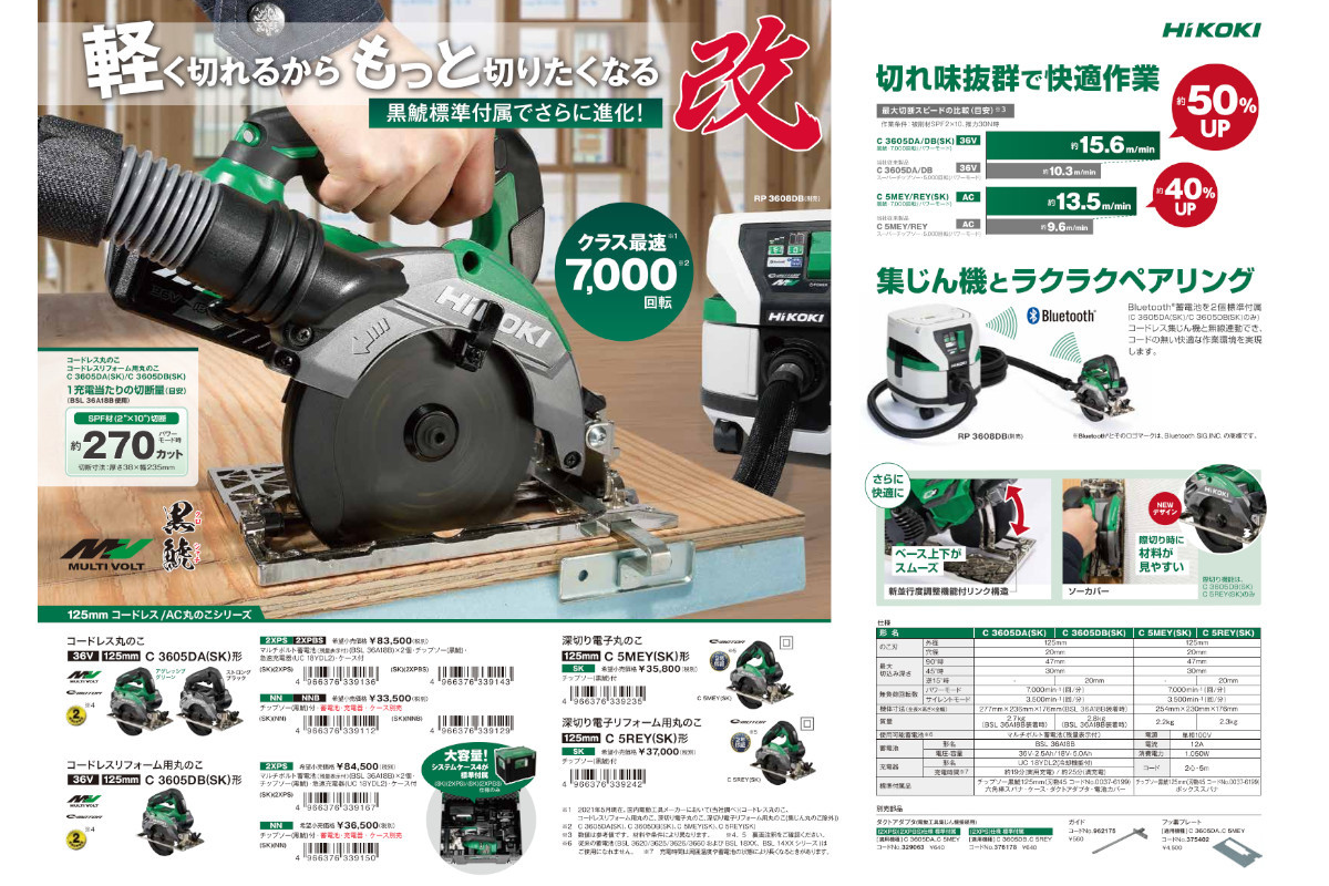 HiKOKI（ハイコーキ） ハイコーキ（旧：日立工機） C3605DA(SK)(NN 