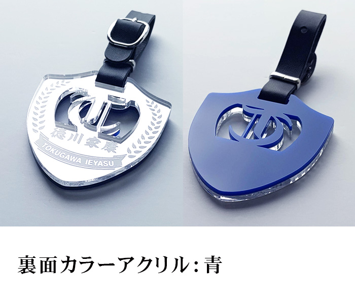 鏡面 ゴルフ ネームプレート エンブレム型 emblem ネームタグ 名入れ キーホルダー 刻印 高級 文字入れ golf nameplate  nametag : emblem-am-g : ネームプレートのしま工房ミカミ - 通販 - Yahoo!ショッピング