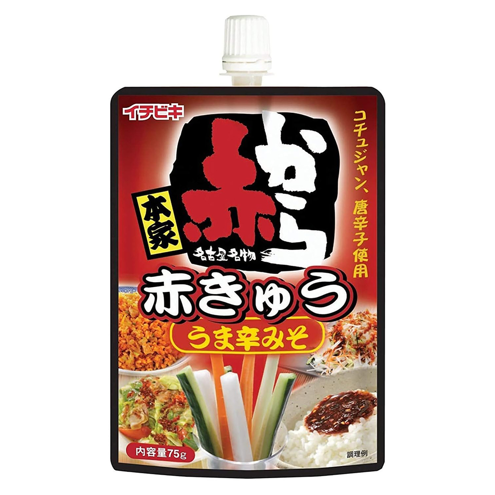 Yahoo! Yahoo!ショッピング(ヤフー ショッピング)イチビキ 赤から 赤きゅう 75g 1袋 うま辛みそ 野菜スティック 和え物 冷奴 炒め物