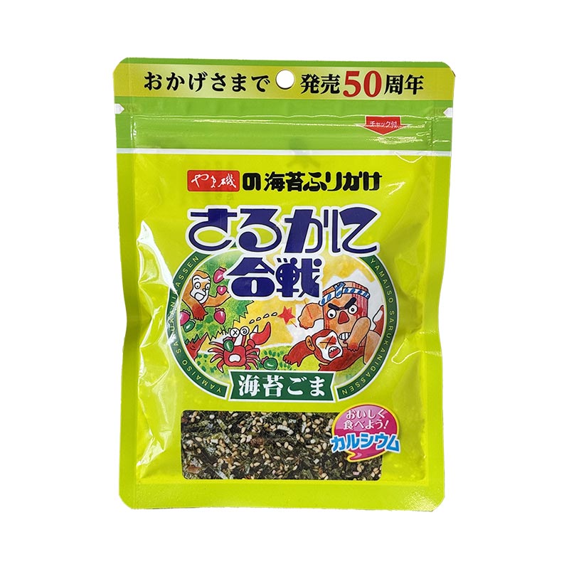 やま磯 ふりかけ 40g 1袋 ( さるかに合戦 又は 一休さん ) 海苔ごま
