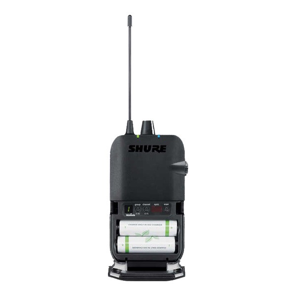 SHURE ワイヤレスシステム 送信機 P3T リアパネル画像