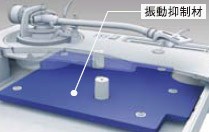 底部に厚さ9mmの振動抑制材を搭載