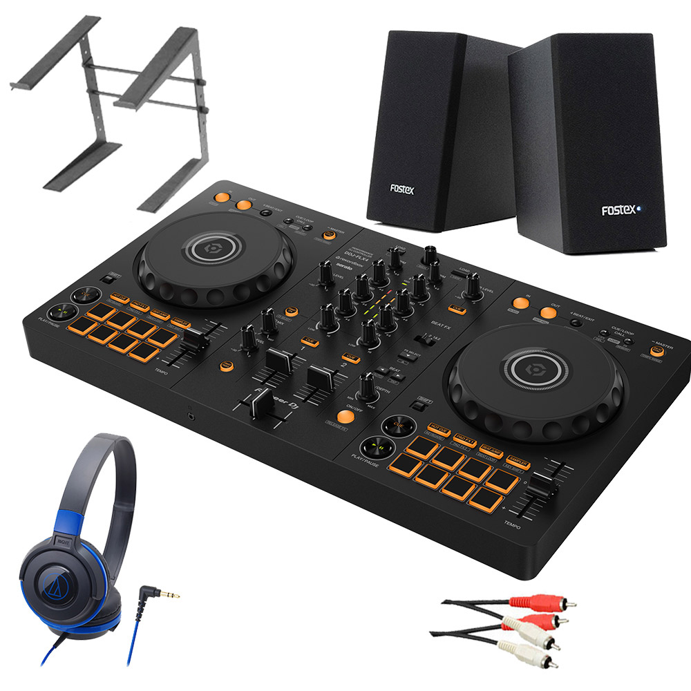 DDJ-400後継機種〕 Pioneer DJ パイオニア DDJ-FLX4 初心者セット 