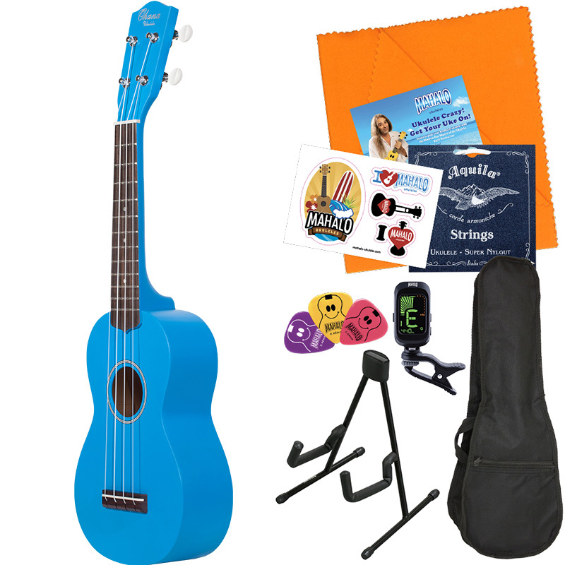 Ohana オハナ SK-10 Colored Soprano ウクレレ初心者セット スタンド付き入門8点セット ソプラノウクレレ_2