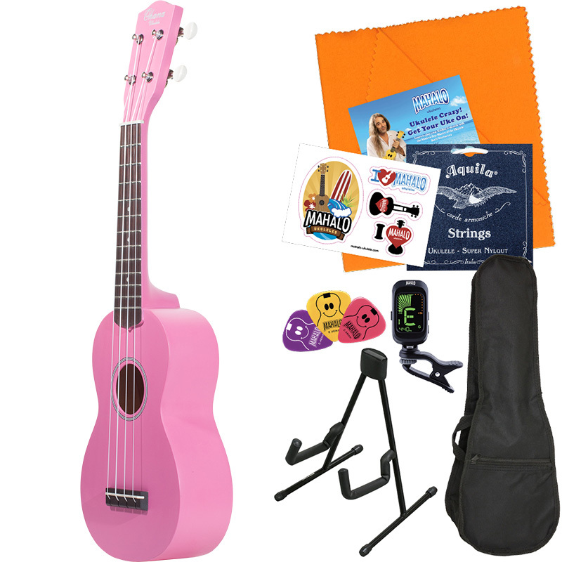 Ohana オハナ SK-10 Colored Soprano ウクレレ初心者セット スタンド付き入門8点セット ソプラノウクレレ_4