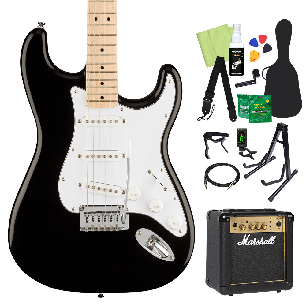 Squier by Fender スクワイヤー / スクワイア Affinity Series Stratocaster エレキギター初心者14点セット〔マーシャルアンプ付き〕 ストラトキャスター｜shimamura｜03