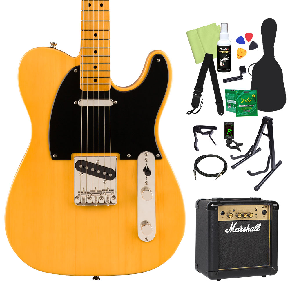 Squier by Fender Classic Vibe '50s Telecaster エレキギター初心者14点セット 〔マーシャルアンプ付き〕｜shimamura｜02