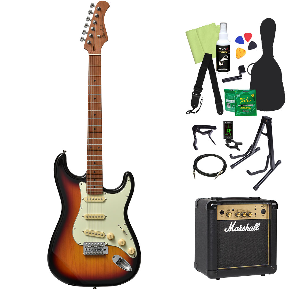 Bacchus（バッカス） BST-1-RSM/M エレキギター初心者14点セット