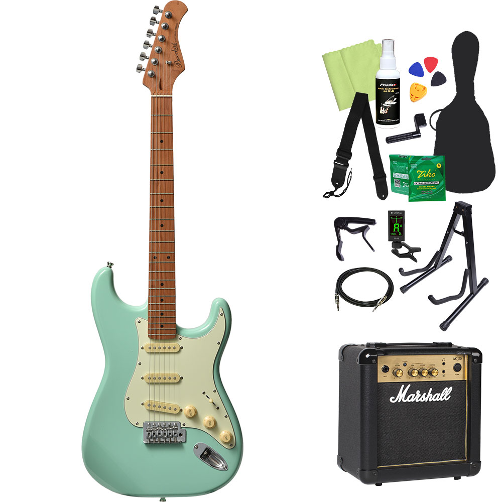 Bacchus（バッカス） BST-1-RSM/M エレキギター初心者14点セット