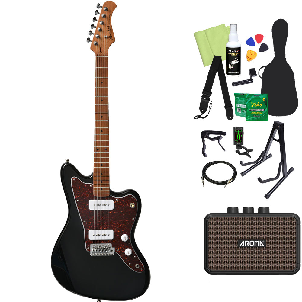 Bacchus バッカス BJM-1-RSM/M エレキギター初心者14点セット 〔ミニアンプ付き〕_2
