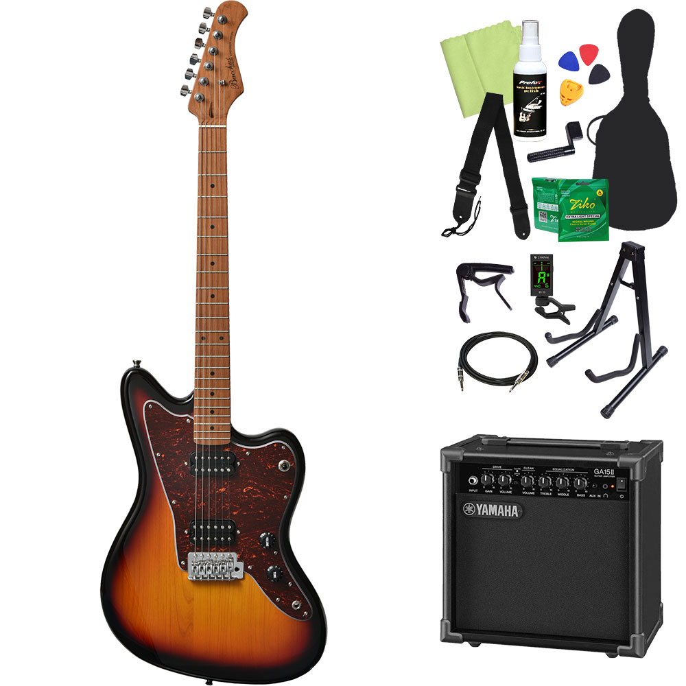 Bacchus バッカス BJM-3-RSM/M エレキギター初心者14点セット