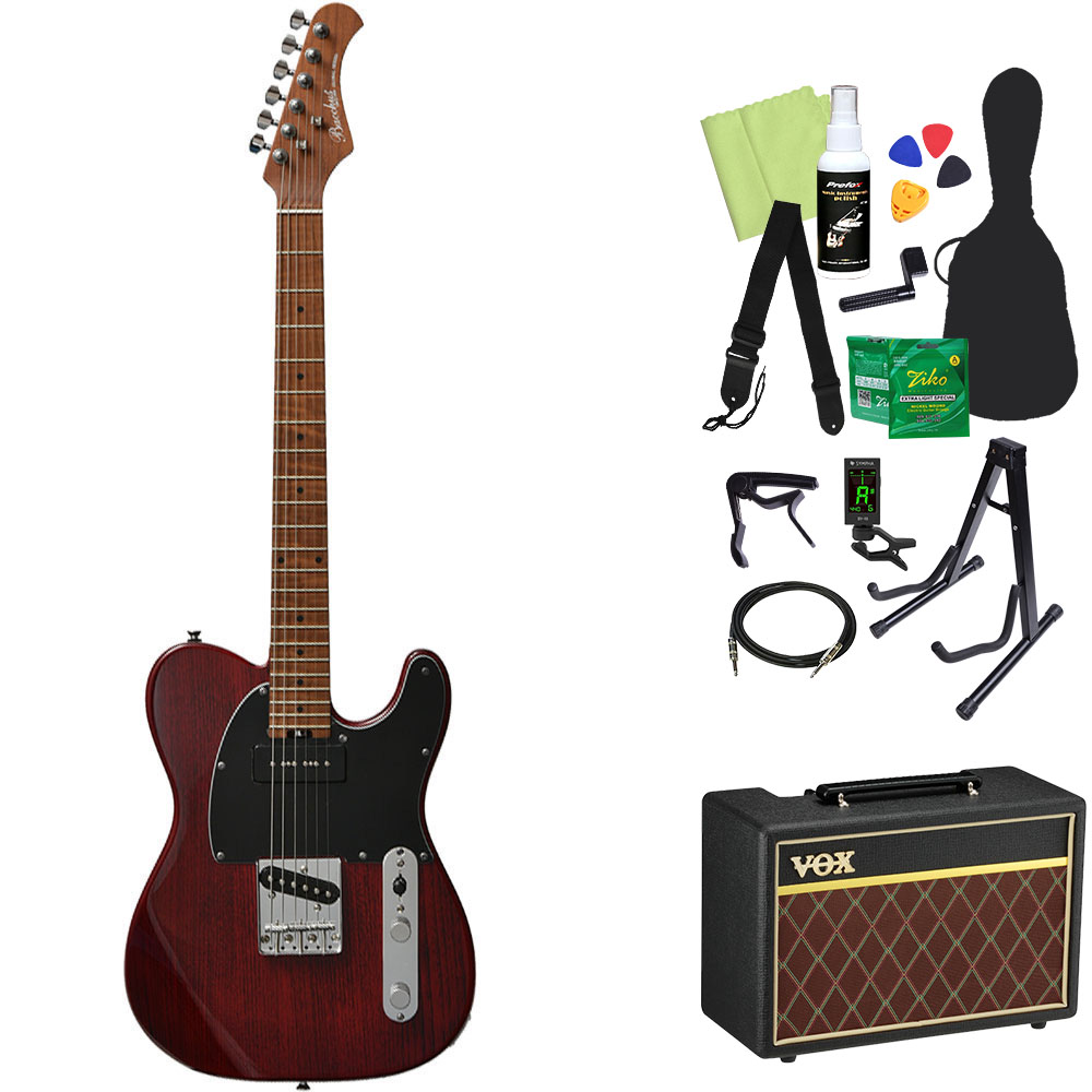 Bacchus バッカス TACTICS-ASH/RSM エレキギター初心者14点セット〔VOX