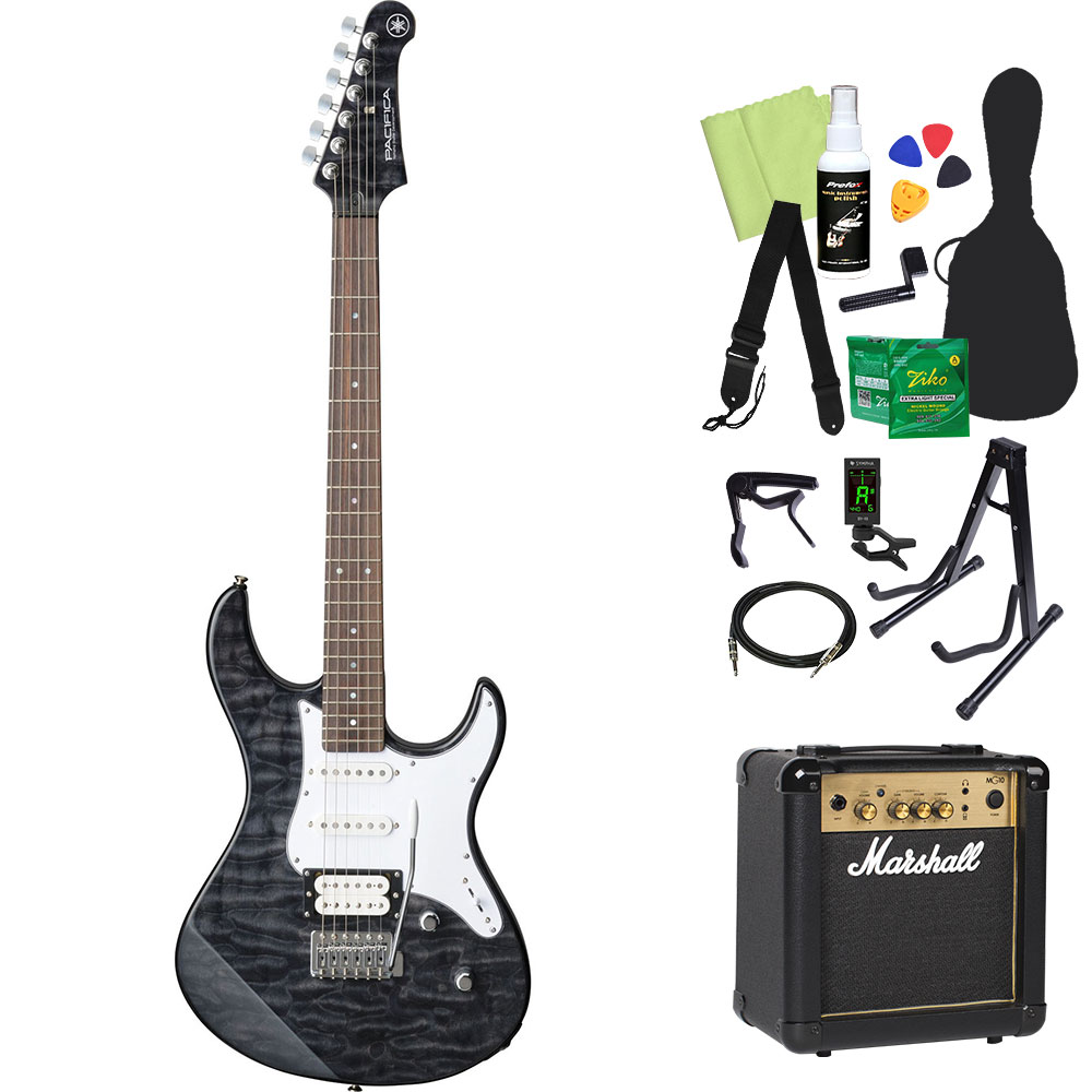 YAMAHA PAC212VQM ヤマハ パシフィカ コイルタップ付 初心者向け YAMAHA（ヤマハ） PACIFICA212VQM エレキギター初心者14点セット