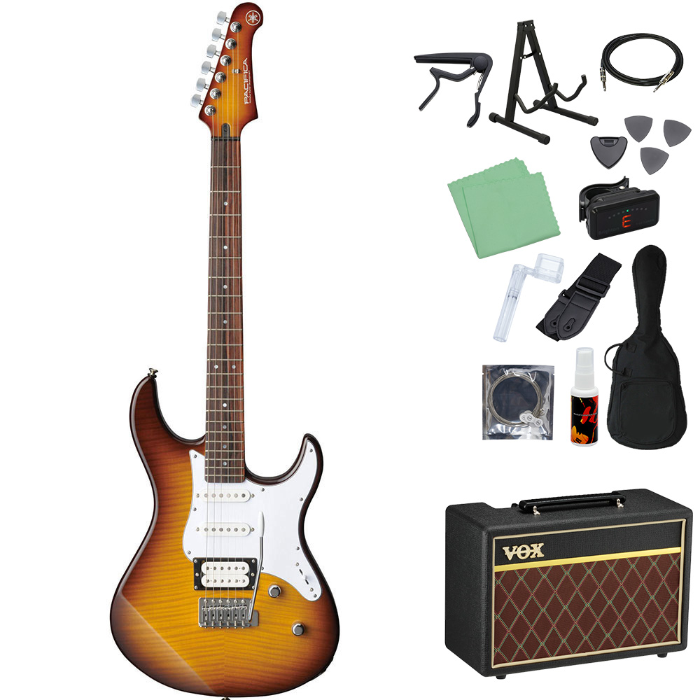 YAMAHA（ヤマハ） PACIFICA212VFM エレキギター初心者14点セット 〔VOX