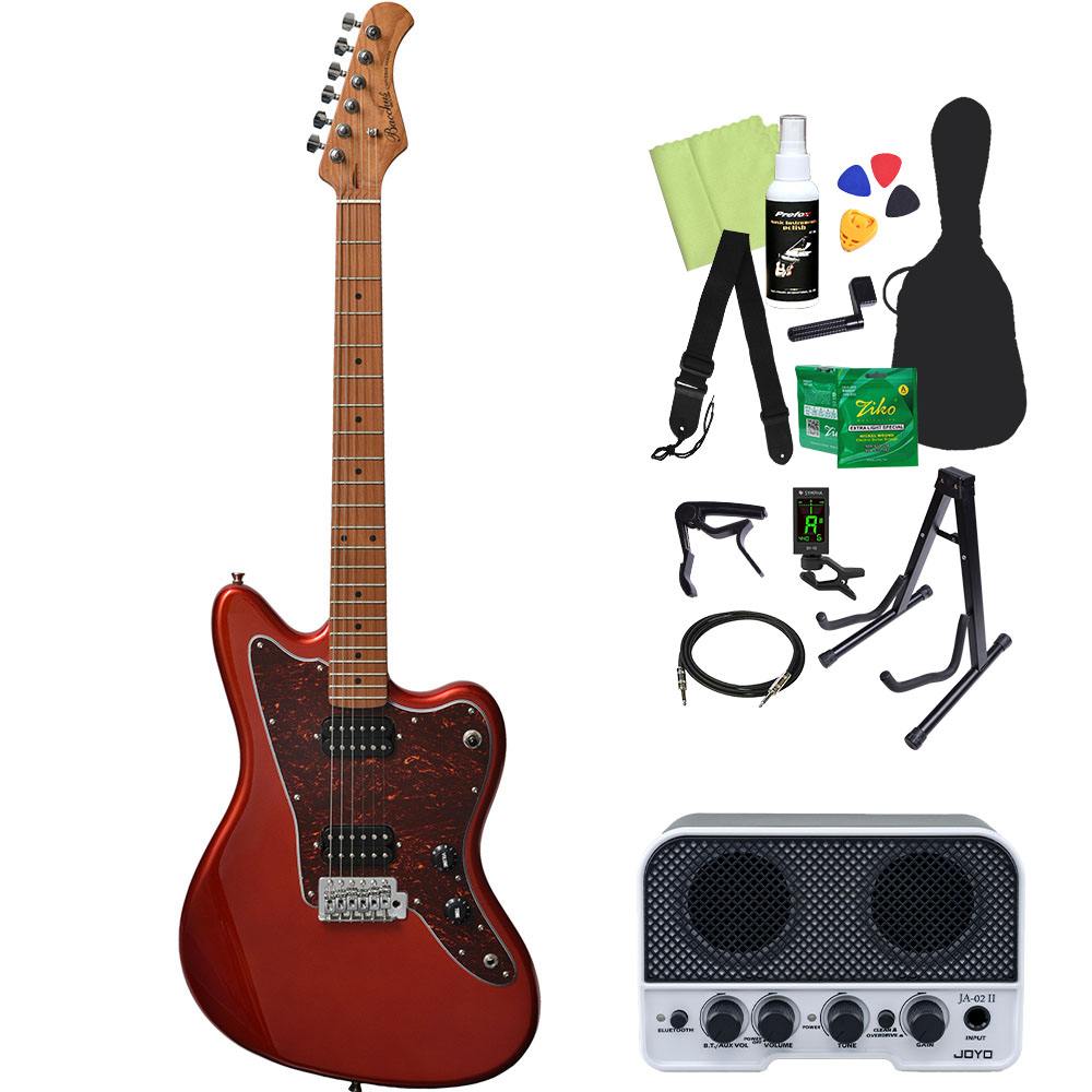 Bacchus バッカス BJM-3-RSM/M エレキギター初心者14点セット Bluetooth搭載ミニアンプ付き_3