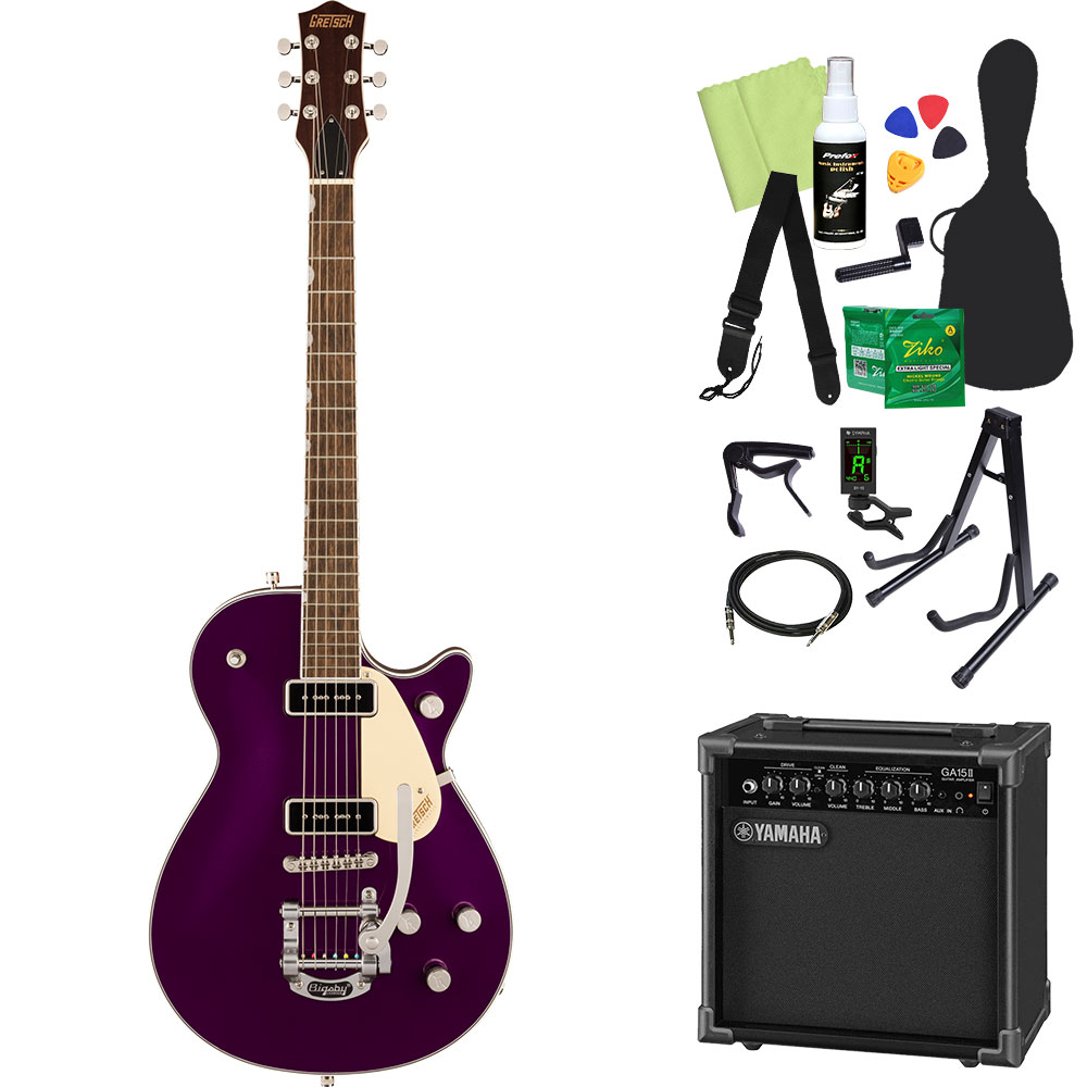 GRETSCH グレッチ G5210T-P90 エレキギター初心者14点セット 〔ヤマハアンプ付き〕｜shimamura｜04